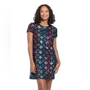 Sequin t-shirt dress from London Times